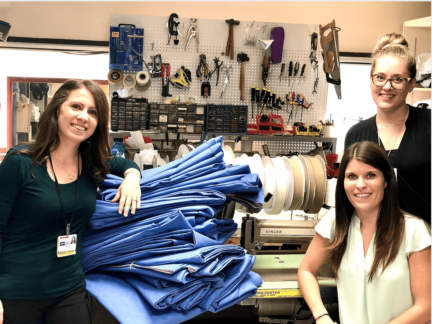 WCBL practitioners make sleeping bags for the homeless